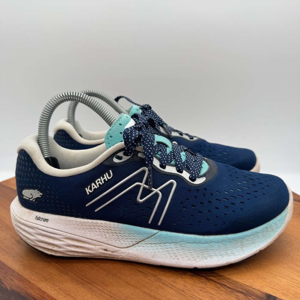 Karhu Ikoni Ortix Hivo Shoes Womens 7.5 Blue Running Sneakers Athletic Trainers